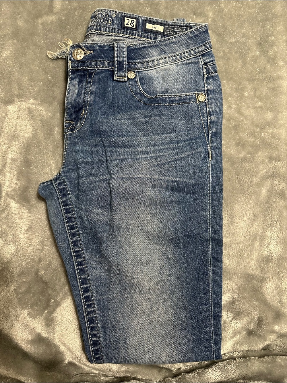 Miss Me Blue Boot Cut Jeans